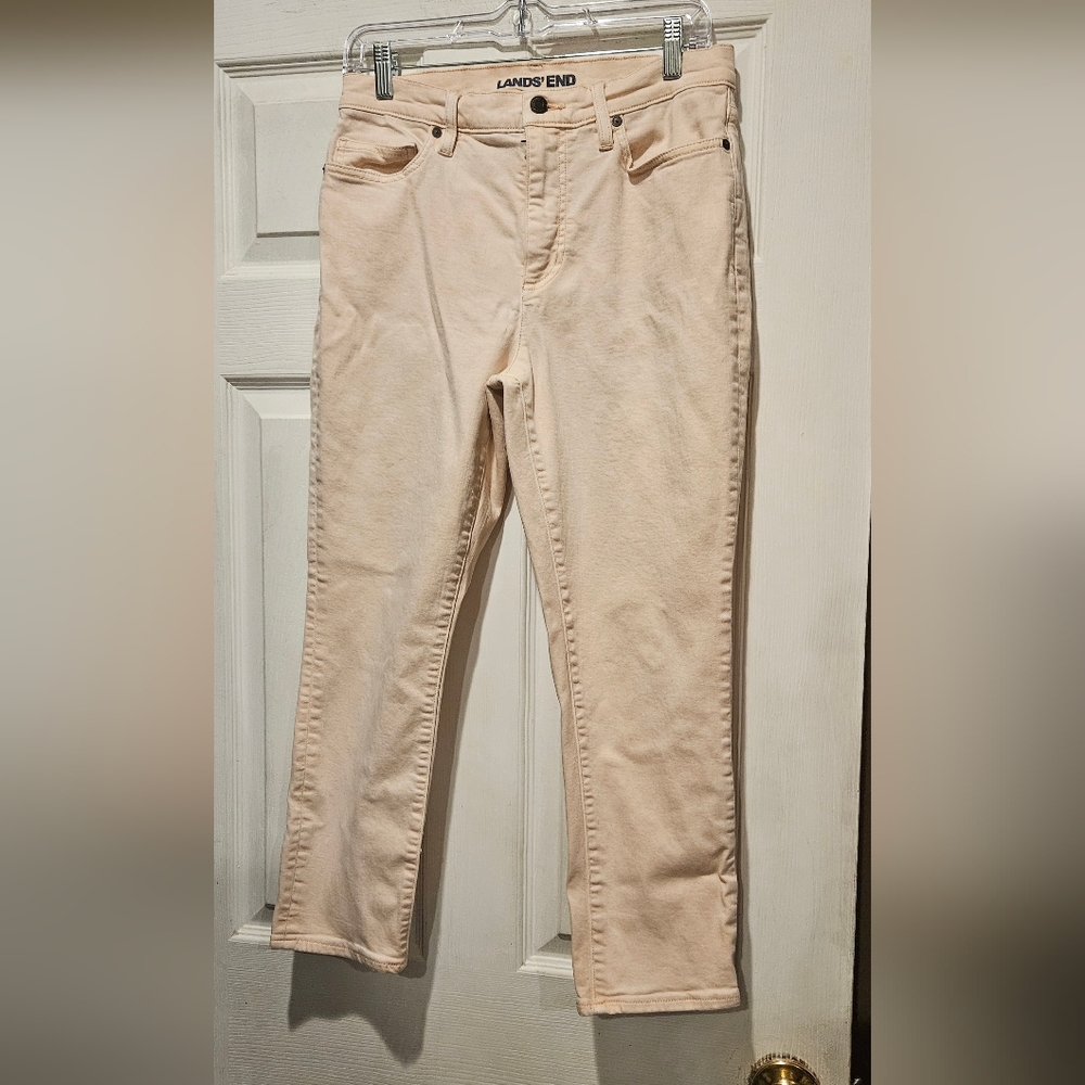 LANDS END HIGH RISE SLIM ANKLE JEANS